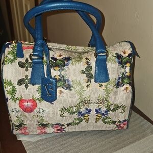 Floral Blue Handbag
